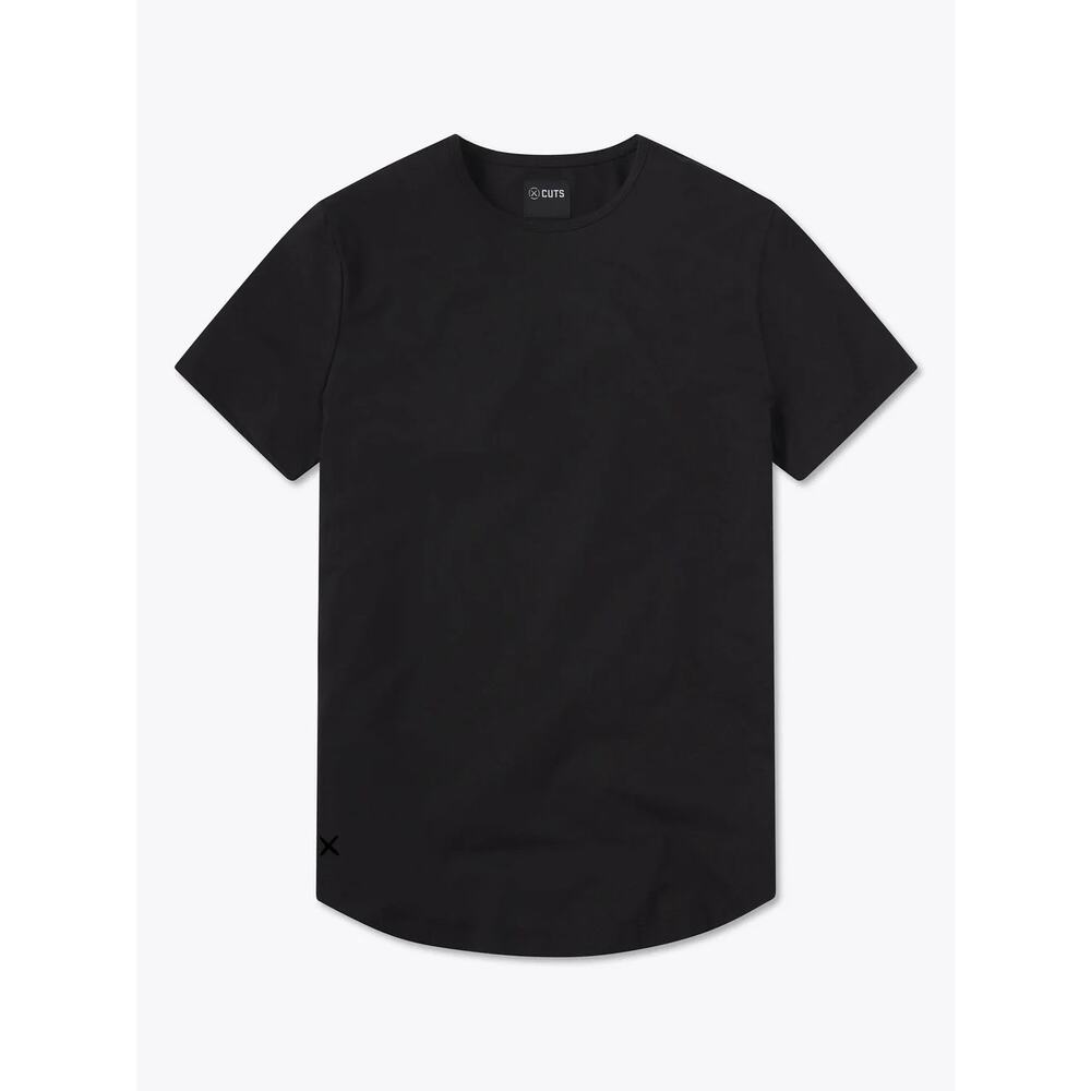 NWOT Cuts Curve Hem Long Sleeve Black Medium Pyca Pro Shirt